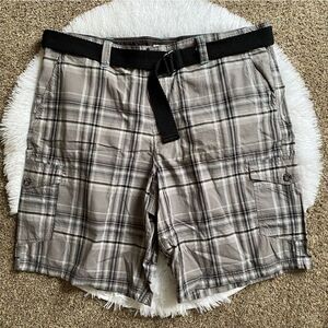 Route‎ 66 Plaid Shorts with Belt Mens Size 44